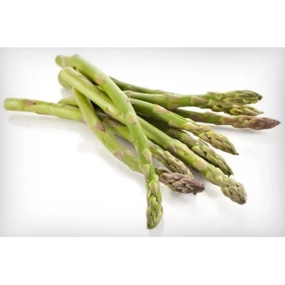 Fresh asparagus on white background - GYNLIM