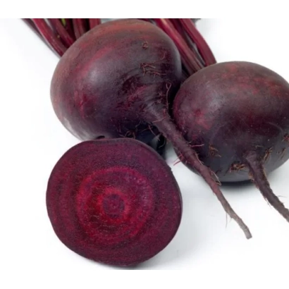 Beetroot tubers MERLIN F1 on white background