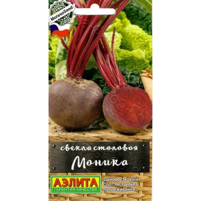 Seeds of table beet Monika on Azlita packaging