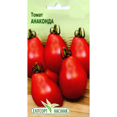 Пакет семян томата Анаконда с изображением красных томатов
