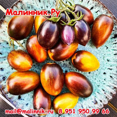 Tomatoes of the Malinnik variety on a plate - ATOMIC BRAIN