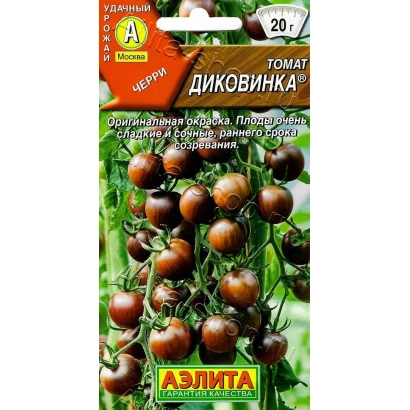 Пакет насіння помідора Диковинка з зображенням плодів - ДИКОТИНКА