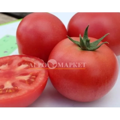 Красные томаты с нарезанным ломтиком, логотип APEO MARKET - ГВАДАЛКВИВИР