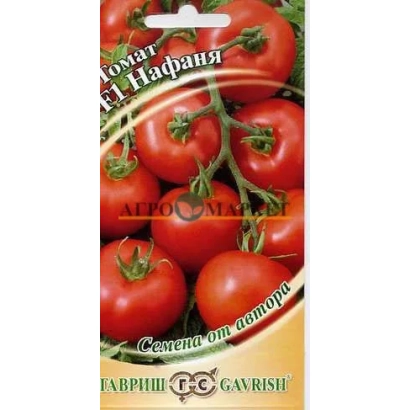 Пакет семян томата Нафаня с изображением красных плодов