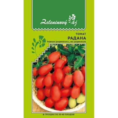 Пакет семян томата Радана с изображением красных плодов
