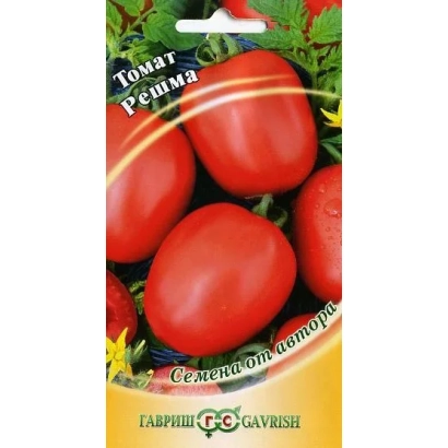 Пакет насіння помідора Решма з зображенням червоних плодів