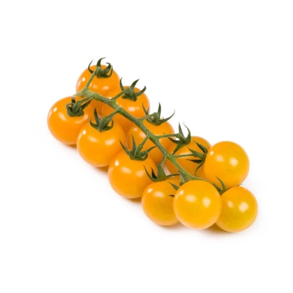 Желтые томаты робаджино на ветке