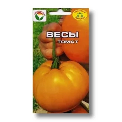 Пакет насіння томата «СУЗІР’Я ТЕРЕЗІВ» з зображенням помаранчевих плодів