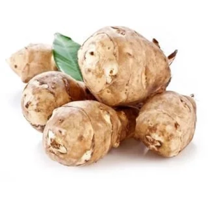 Клубни топинамбура на белом фоне - Родинний