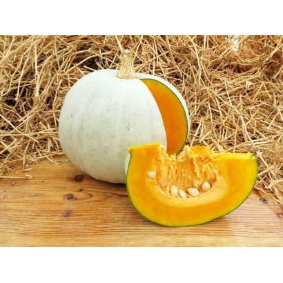 Тыква Грибовская зимняя на деревянной доске с сечением