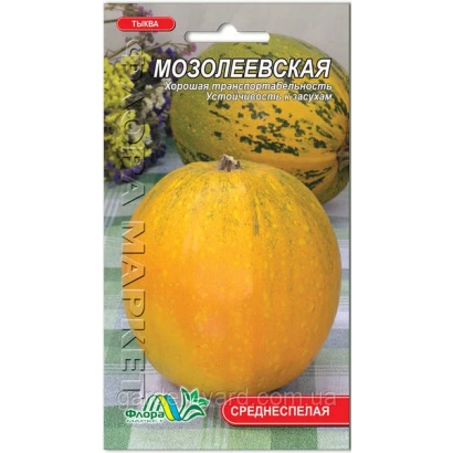 Pumpkin seeds Mozoleevskaya on packaging with fruit image - MOZOLEEVSAYA 49