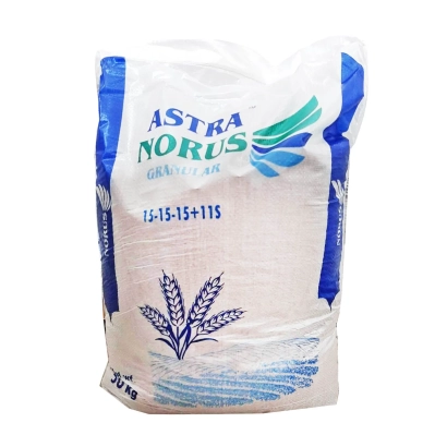 Мішок добрива ASTRA NORUS з зображенням колоса пшениці. - Астранорус (Astranorus)