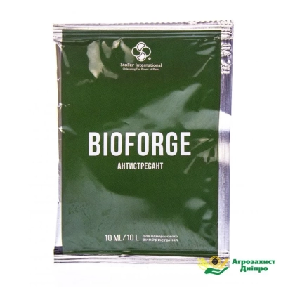 Зелений пакет з написом BIOFORCE та текстом АНТИСТРЕССАГ - БІОФОРДЖ