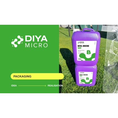 Удобрение DIYA-MICRO в фиолетовой упаковке на траве - DIYA-Микро (Дия-Микро)