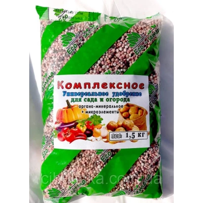 Комплексное минеральное удобрение для сада и огорода в мешке 1,5 кг - Удобрения комплексные «КомплеМет»
