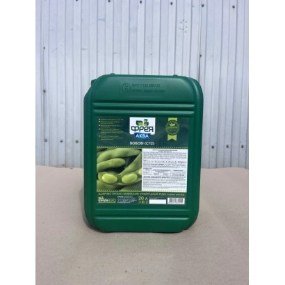 Зеленая канистра с этикеткой удобрения ФРЕЯ и изображением зеленых овощей - Удобрение органо-минеральне «ФРЕЯ»