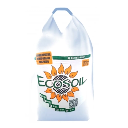 Мішок добрива ECOSOIL з логотипом соняшника - ЕКОСОЙЛ