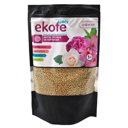 Пакет с удобрением EkoTe для цветов - Екозорф, р.