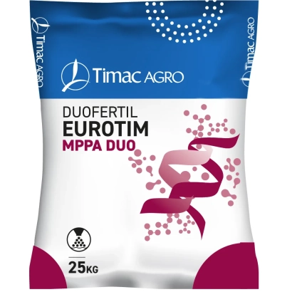 Удобрение EUROTIM MPPA DUO в упаковке 25 кг от Timac AGRO - ЕВРОТИМ ПЛЮС, гр, удобрение