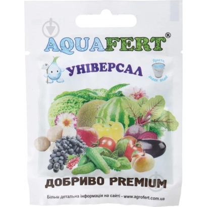 AQUAFERT UNIVERSAL fertilizer bag with vegetables and flowers - FERTIUM-AQUA1