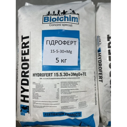 Удобрение Гидроферт 15-5-30+Mg в упаковке 5 кг