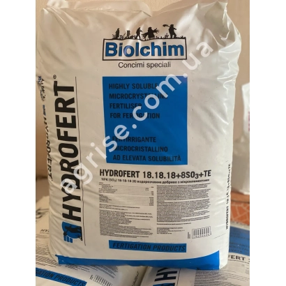 Мешок удобрения HYDROFERT 18.18.18+6S+7E от производителя Biolchim - ГИДРОФЕРТ ЛИНИЯ
