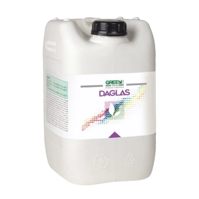 Белая канистра с этикеткой GREEN и надписью DAGLAS - ГРИН ХАС ДАГЛАС