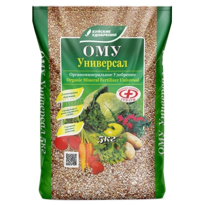 Минеральное удобрение ОМУ Универсал в зелёной упаковке с изображением овощей - Грин Универсал