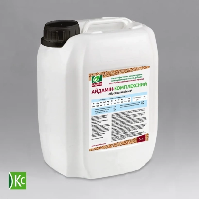 Концентрированное хелатное удобрение «АЙДАМИН» в белой канистре с этикеткой