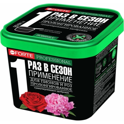 Контейнер с удобрением Forte Professional 1 раз в сезон применение для лепестков и роз - Лендскейпер Про