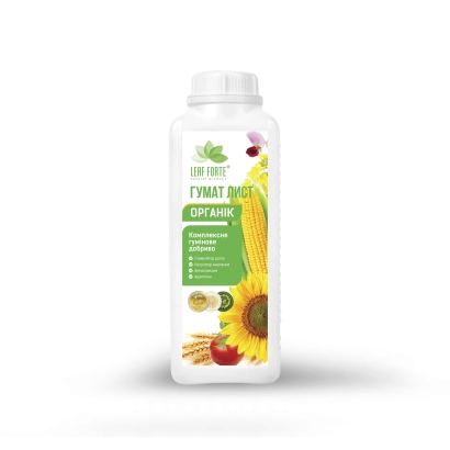 Bottle LIST-FORTE with sunflower and vegetables illustration