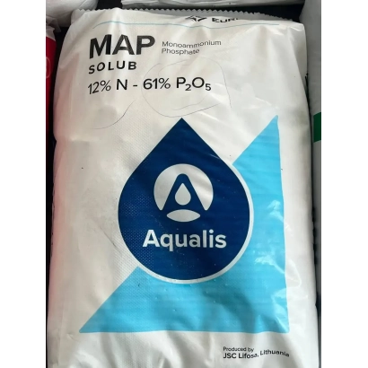 Мешок удобрения MAP SOLUB от Aqualis, 12% N - 61% P₂O₅ - МОНОАМОНИЙ ФОСФАТ - МАР