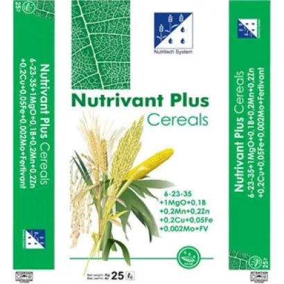 Мешок семян NutriVant Plus Cereals с изображением кукурузы и пшеницы - Нутривант Плюс Зерновой