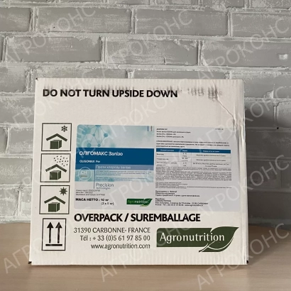 Упаковка удобрения Agromnutrition с инструкциями и логотипом - Олигомакс