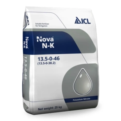 Fertilizer Nová N-K with formula 13.5-0-46 in 25 kg packaging - Pekasid