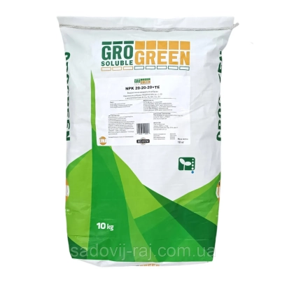 Удобрение GRO GREEN в мешке 10 кг - Puccioni NPK