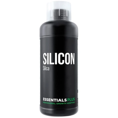 Черная бутылка с надписью SILICON и подзаголовком Silica - SILACON