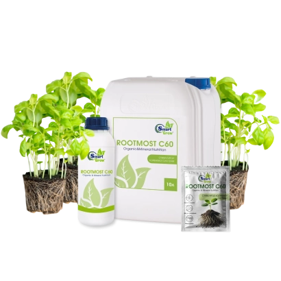 Добрив ROOTMOST C40 в упаковці з рослинами - SMARTGROW (СМАРТГРОУ)