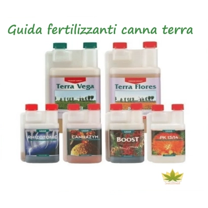 Набір добрив для каннабісу з назвами Terra Vega, Terra Flores, Boost та іншими - ТЕРРА КРОП