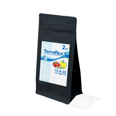 Пакет удобрения Terraflex с надписью 2кг и изображением овощей - ТЕРРАФЛЕКС (ГИДРОФЛЕКС)
