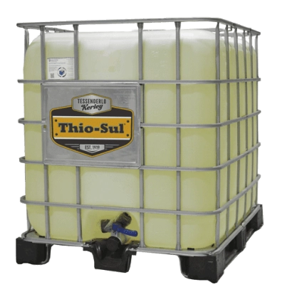 Канистра удобрения Thio-Sul с логотипом на этикетке - Тиосульфат амонию 12-0-0-26S (Thio-Sul® - Ammonium Thiosulfate s