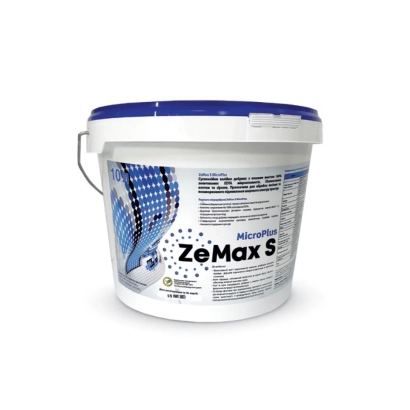 Белое ведро с синей крышкой и этикеткой ZeMax S - ЗеМакс