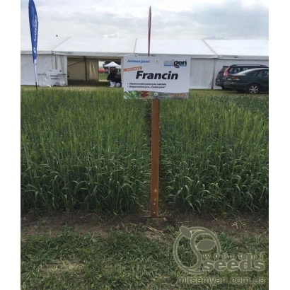 Знак с надписью Francin на поле ячменя - ФРАНЦИН