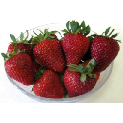 Strawberries in a clear bowl - NELLI