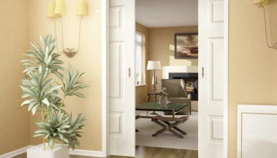 Как из обычной двери сделать раздвижную?