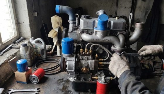 Обслуговування двигуна KM385BT мінітрактора та вибір запчастин