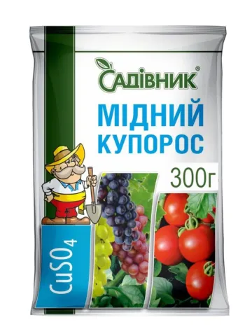 Пакет с медным купоросом 300 г от Садовник - Купорос мидний