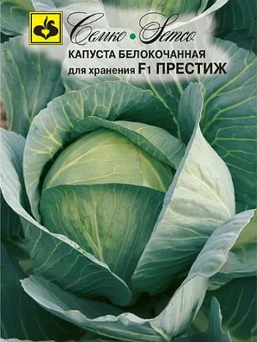 Seed bag for white cabbage for storage F1 Prestige