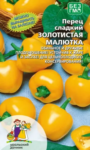 Пакет насіння перцю Золотиста Малуток - ЗОЛОТИСТЕ КОШЕНЯ