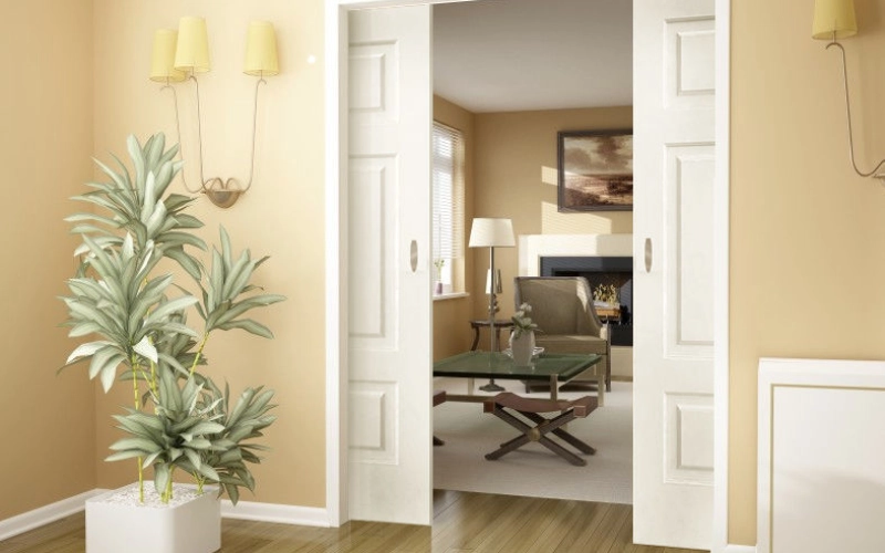 Как из обычной двери сделать раздвижную?